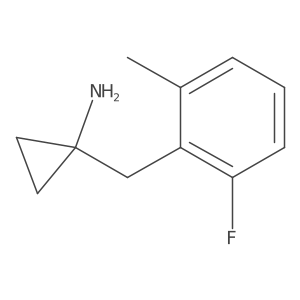 1-[(2-Fluoro-6-methylphenyl)methyl]cyclopropan-1-amine Structure