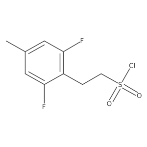 2-(2,6-Difluoro-4-methylphenyl)ethane-1-sulfonyl chloride Structure