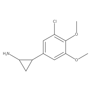 2-(3-Chloro-4,5-dimethoxyphenyl)cyclopropan-1-amine结构式