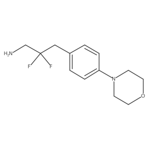 2,2-Difluoro-3-[4-(morpholin-4-yl)phenyl]propan-1-amine结构式