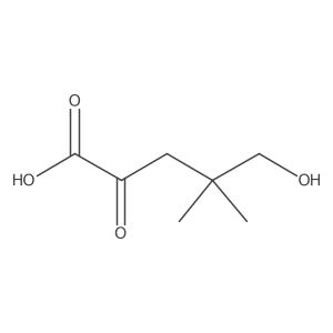 5-Hydroxy-4,4-dimethyl-2-oxopentanoic acid Structure