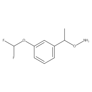 O-{1-[3-(difluoromethoxy)phenyl]ethyl}hydroxylamine Structure