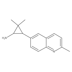 2,2-Dimethyl-3-(2-methylquinolin-6-yl)cyclopropan-1-amine结构式