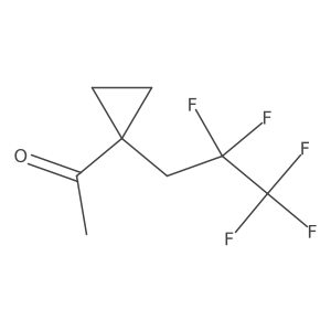 1-[1-(2,2,3,3,3-Pentafluoropropyl)cyclopropyl]ethan-1-one Structure