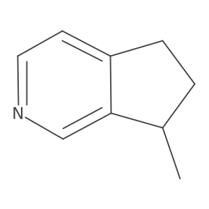 (7S)-6,7-Dihydro-7-methyl-5H-cyclopenta[c]pyridine结构式