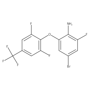 4-Bromo-2-[2,6-difluoro-4-(trifluoromethyl)phenoxy]-6-fluoroaniline结构式