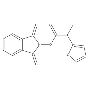 1,3-dioxo-2,3-dihydro-1H-isoindol-2-yl 2-(furan-2-yl)propanoate结构式