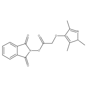 1,3-dioxo-2,3-dihydro-1H-isoindol-2-yl 2-[(trimethyl-1H-pyrazol-4-yl)oxy]acetate Structure