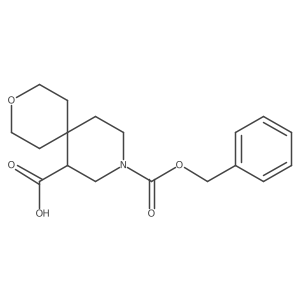 9-Phenylmethoxycarbonyl-3-oxa-9-azaspiro[5.5]undecane-11-carboxylic acid Structure