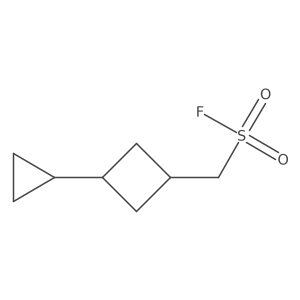 (3-Cyclopropylcyclobutyl)methanesulfonyl fluoride Structure