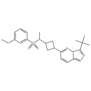 N-(1-(3-(tert-butyl)-[1,2,4]triazolo[4,3-b]pyridazin-6-yl)azetidin-3-yl)-3-methoxy-N-methylbenzenesulfonamide Structure