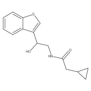 N-[2-(1-benzothiophen-3-yl)-2-hydroxyethyl]-2-cyclopropylacetamide Structure