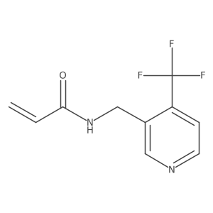 N-[[4-(Trifluoromethyl)pyridin-3-yl]methyl]prop-2-enamide结构式