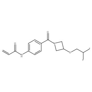 N-{4-[3-(2,2-difluoroethoxy)azetidine-1-carbonyl]phenyl}prop-2-enamide结构式
