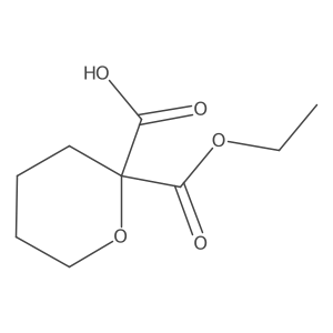 2-Ethoxycarbonyloxane-2-carboxylic acid Structure