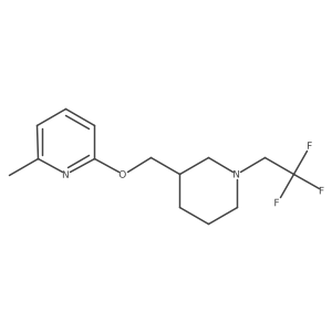 2-Methyl-6-{[1-(2,2,2-trifluoroethyl)piperidin-3-yl]methoxy}pyridine Structure