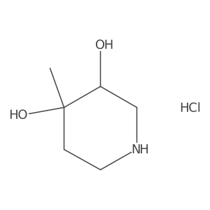 (3S,4R)-4-Methylpiperidine-3,4-diol;hydrochloride Structure