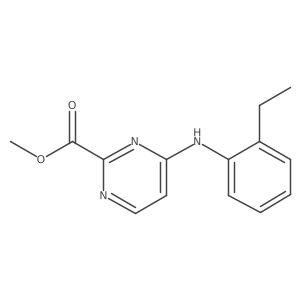 Methyl 4-[(2-ethylphenyl)amino]pyrimidine-2-carboxylate结构式