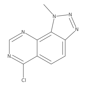 6-Chloro-1-methyl-1H-[1,2,3]triazolo[4,5-h]quinazoline结构式