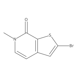 2-Bromo-6-methylthieno[2,3-c]pyridin-7(6H)-one结构式
