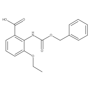 2-{[(Benzyloxy)carbonyl]amino}-3-ethoxybenzoic acid结构式