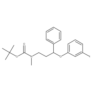 (R)-tert-Butyl (3-(3-iodophenoxy)-3-phenylpropyl)(methyl)carbamate结构式