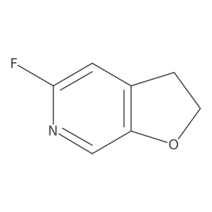 5-fluoro-2H,3H-furo[2,3-c]pyridine结构式