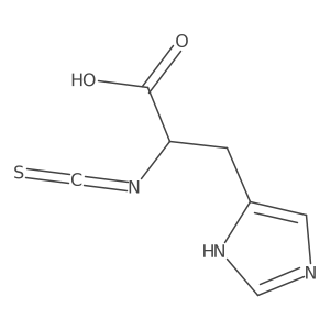 3-(1H-imidazol-4-yl)-2-isothiocyanatopropanoic acid Structure