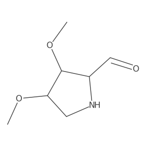 rac-(2R,3S,4R)-3,4-dimethoxypyrrolidine-2-carbaldehyde Structure