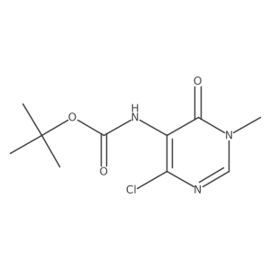 tert-butyl N-(4-chloro-1-methyl-6-oxo-1,6-dihydropyrimidin-5-yl)carbamate Structure