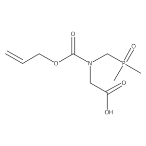 2-[allyloxycarbonyl(dimethylphosphorylmethyl)amino]acetic acid Structure
