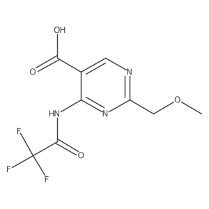2-(Methoxymethyl)-4-(2,2,2-trifluoroacetamido)pyrimidine-5-carboxylic acid Structure
