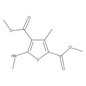 2,4-Dimethyl 3-methyl-5-(methylamino)thiophene-2,4-dicarboxylate结构式