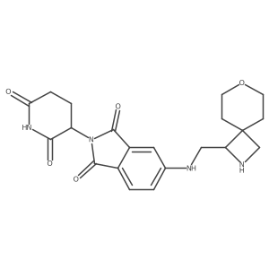2-(2,6-dioxopiperidin-3-yl)-5-[({7-oxa-2-azaspiro[3.5]nonan-1-yl}methyl)amino]-2,3-dihydro-1H-isoindole-1,3-dione Structure
