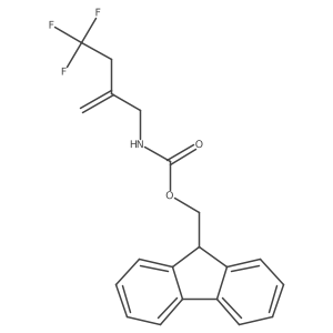 (9H-fluoren-9-yl)methyl N-(4,4,4-trifluoro-2-methylidenebutyl)carbamate结构式