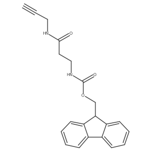 (9H-fluoren-9-yl)methyl N-{2-[(prop-2-yn-1-yl)carbamoyl]ethyl}carbamate结构式