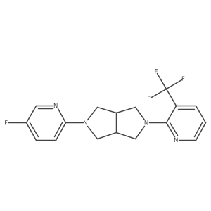 2-[5-(5-Fluoropyridin-2-yl)-octahydropyrrolo[3,4-c]pyrrol-2-yl]-3-(trifluoromethyl)pyridine Structure