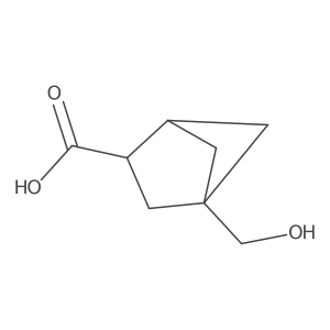 4-(Hydroxymethyl)bicyclo[2.1.1]hexane-2-carboxylic acid Structure