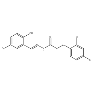 N'-(5-bromo-2-hydroxybenzylidene)-2-(2,4-dichlorophenoxy)acetohydrazide Structure