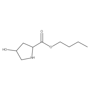 Proline, 4-allo-hydroxy-, butyl ester Structure
