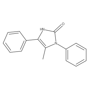 1,3-Dihydro-5-methyl-1,4-diphenyl-2H-imidazol-2-one Structure