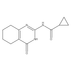 N-(4-oxo-3,4,5,6,7,8-hexahydro-2-quinazolinyl)cyclopropanecarboxamide Structure