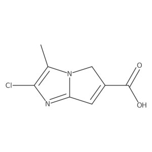 2-Chloro-3-methyl-5h-pyrrolo[1,2-a]imidazole-6-carboxylic acid结构式