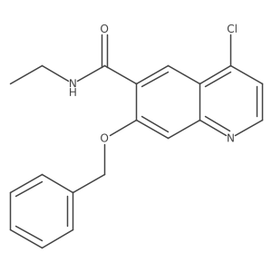 N6-Ethyl-7-benzyloxy-4-chloro-6-quinolinecarboxamide Structure