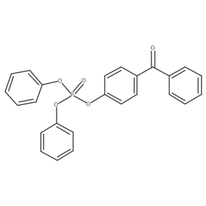 4-Benzoylphenyl diphenyl phosphate结构式