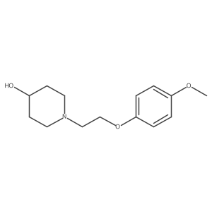 1-(2-(4-Methoxyphenoxy)ethyl)piperidin-4-ol结构式