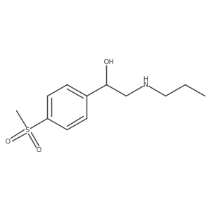 1-(4-Methylsulfonylphenyl)-2-(propylamino)ethanol结构式