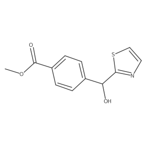 Methyl 4-(hydroxy(thiazol-2-yl)methyl)benzoate Structure