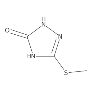3-(methylsulfanyl)-4,5-dihydro-1H-1,2,4-triazol-5-one结构式