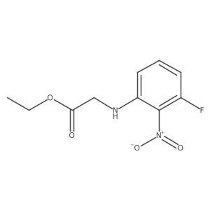 N-(3-fluoro-2-nitrophenyl)glycine ethyl ester结构式